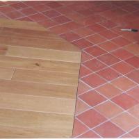 Fusion carrelage et parquet bois